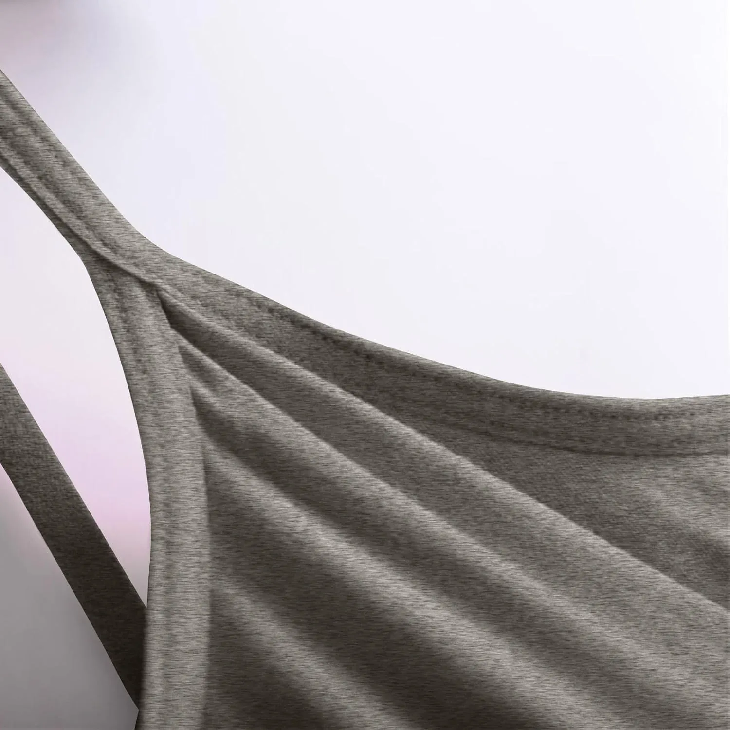 2 Pack Built in Bra Tank Tops for Women Seamless Workout Tops Sleeveless Exercise Yoga Shirts Running Athletic Tanks