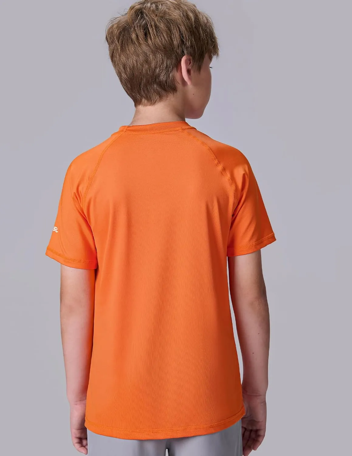 3 Pack Boys' UPF 50  Rash Guard Short Sleeve Swim Shirts, Quick Dry UV Protection Swimwear for Kids