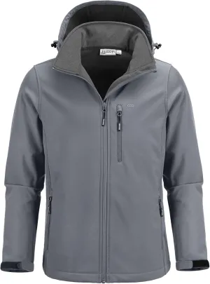 33,000ft Men's Softshell Jacket with Hood Fleece Lined Windbreaker Lightweight Waterproof Jackets for Hiking