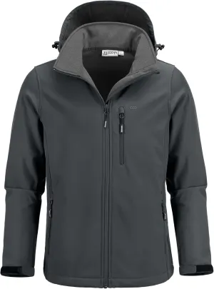 33,000ft Men's Softshell Jacket with Hood Fleece Lined Windbreaker Lightweight Waterproof Jackets for Hiking