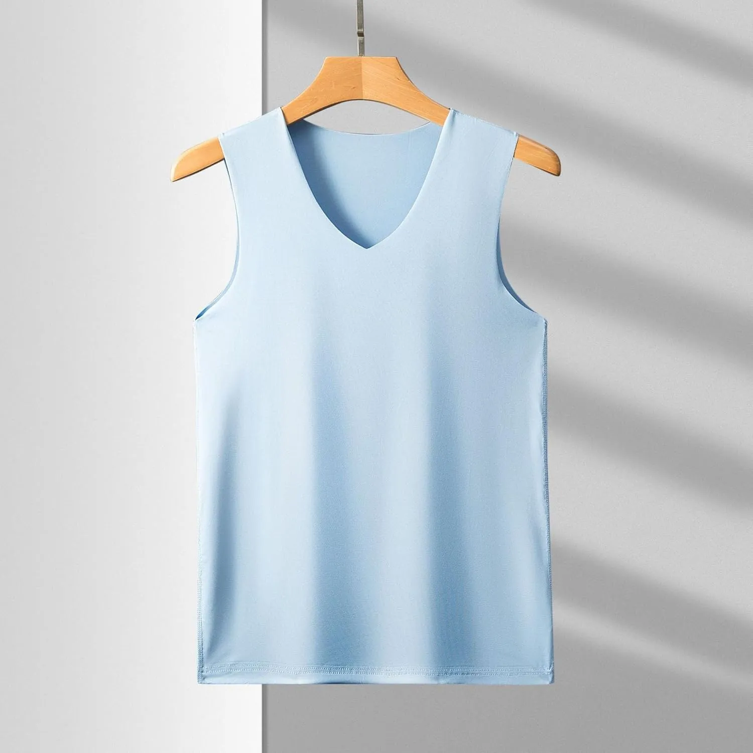 6 Pack Men's Workout Tank Tops V-Neck Sleeveless Athletic T-Shirts Lightweight Breathable Running Tops Undershirts