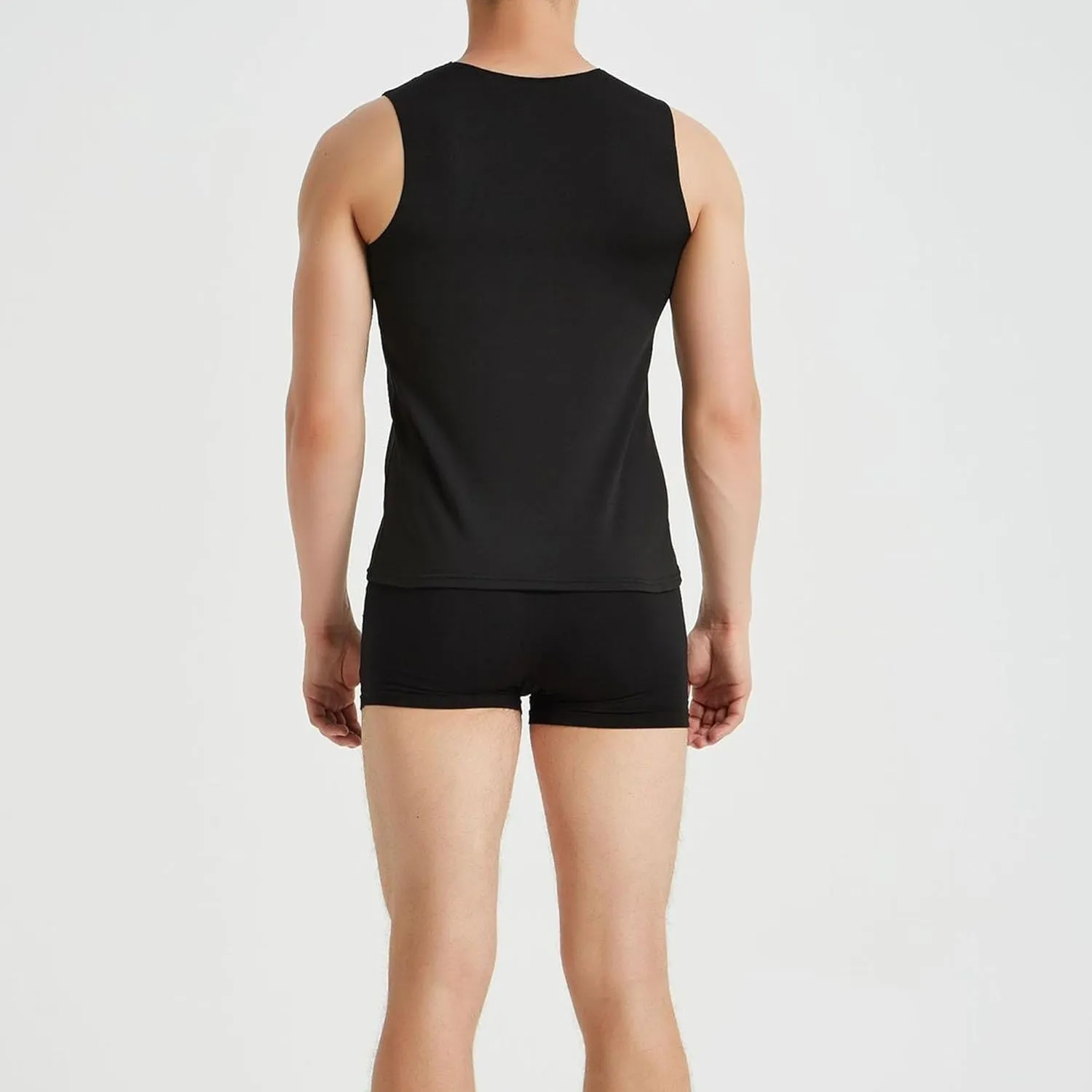 6 Pack Men's Workout Tank Tops V-Neck Sleeveless Athletic T-Shirts Lightweight Breathable Running Tops Undershirts