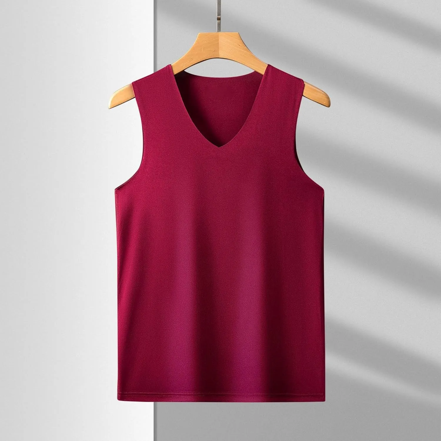 6 Pack Men's Workout Tank Tops V-Neck Sleeveless Athletic T-Shirts Lightweight Breathable Running Tops Undershirts