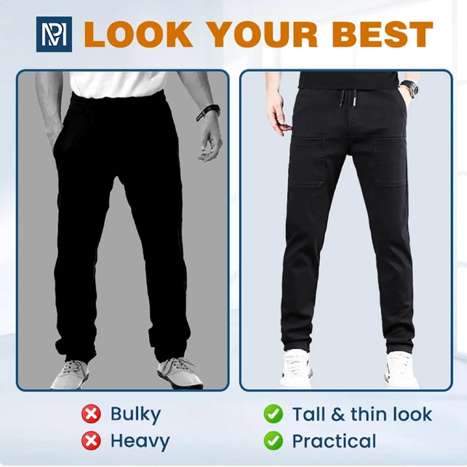 Acegents Cargo Pants High Stretch Multi-Pocket Durable Cargo Pants Multipants for Men Plus Size Solid Color Long Pants