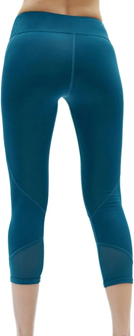 Akaeys Mesh Hip Push Up Capri Legging for Women High Waist Workout Running Gym Leggings