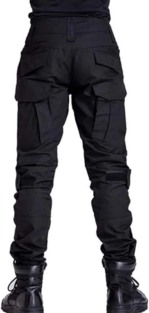 AKARMY Men's Hiking Pants, Casual Camouflage Multi-Pocket Cargo Pants