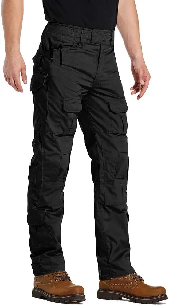 AKARMY Men's Hiking Pants, Casual Camouflage Multi-Pocket Cargo Pants