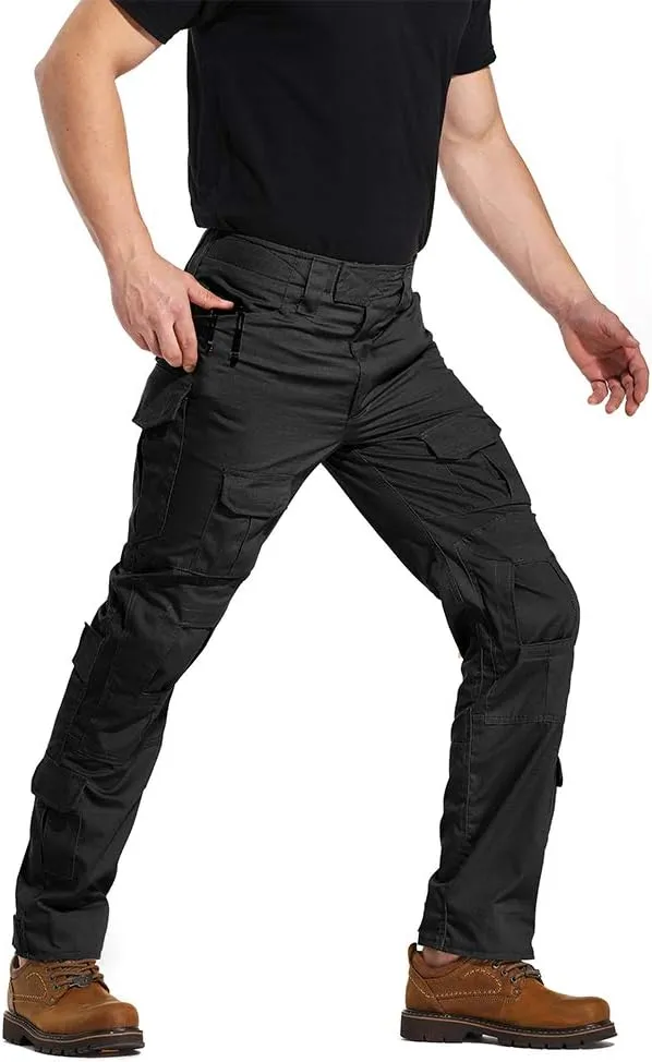 AKARMY Men's Hiking Pants, Casual Camouflage Multi-Pocket Cargo Pants