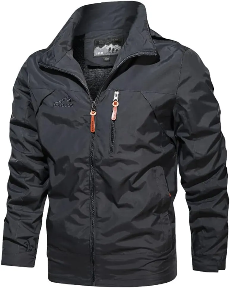 Alloaone Men Waterproof Jackets Hooded Coats Outwears Windbreaker Windproof Spring Autumn Jacket