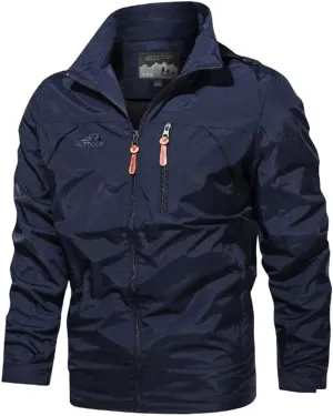 Alloaone Men Waterproof Jackets Hooded Coats Outwears Windbreaker Windproof Spring Autumn Jacket