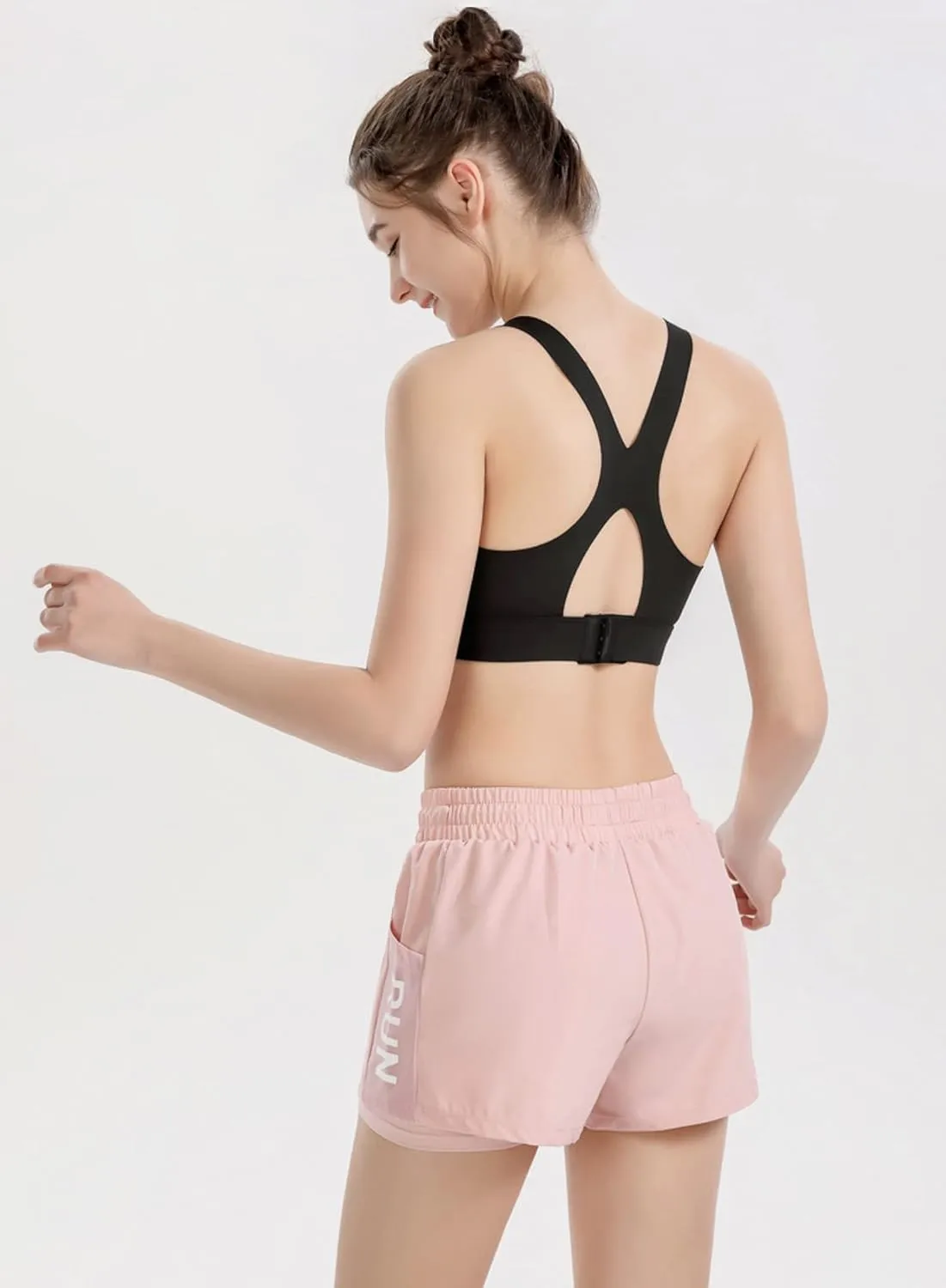 ALWAYS High Waisted Women's Shorts - Inner Layer Quick Dry Athletic Running Shorts