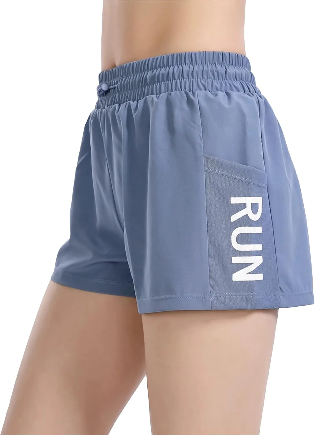 ALWAYS High Waisted Women's Shorts - Inner Layer Quick Dry Athletic Running Shorts