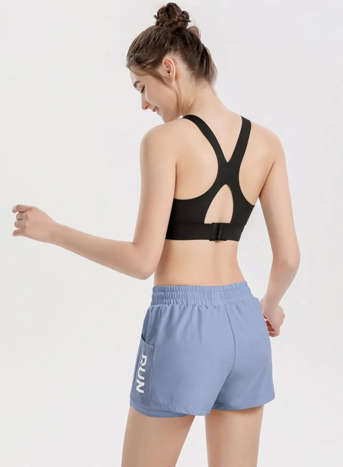 ALWAYS High Waisted Women's Shorts - Inner Layer Quick Dry Athletic Running Shorts