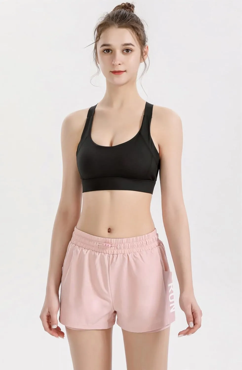 ALWAYS High Waisted Women's Shorts - Inner Layer Quick Dry Athletic Running Shorts