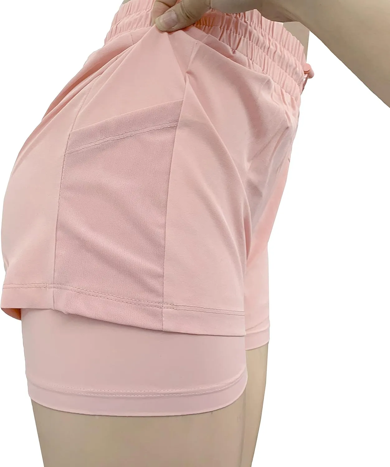 ALWAYS High Waisted Women's Shorts - Inner Layer Quick Dry Athletic Running Shorts
