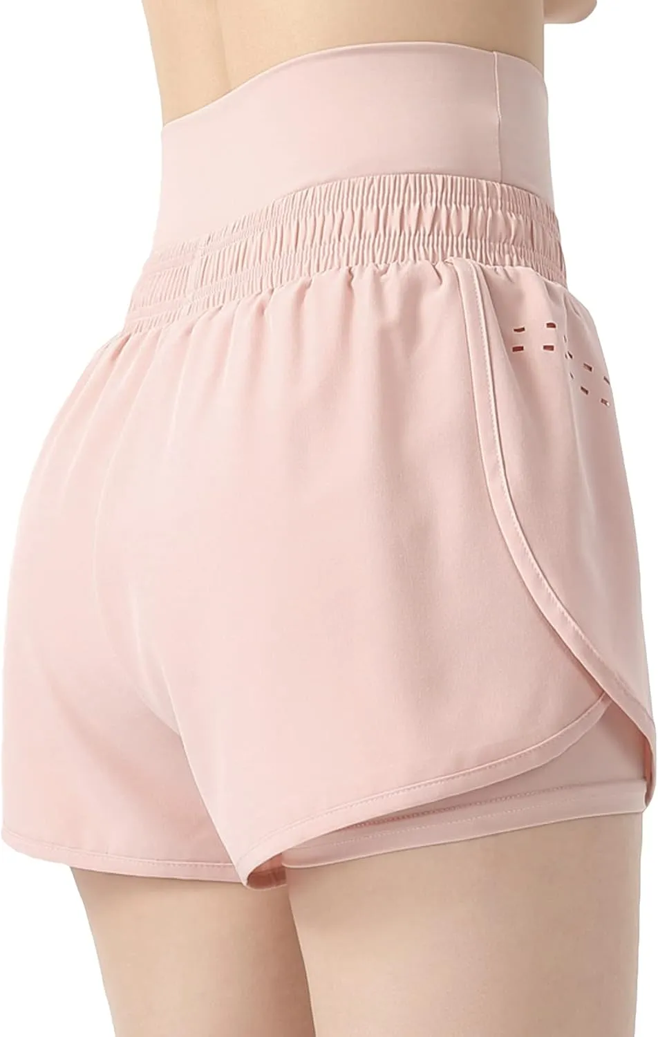 ALWAYS High Waisted Women's Shorts - Inner Layer Quick Dry Athletic Running Shorts