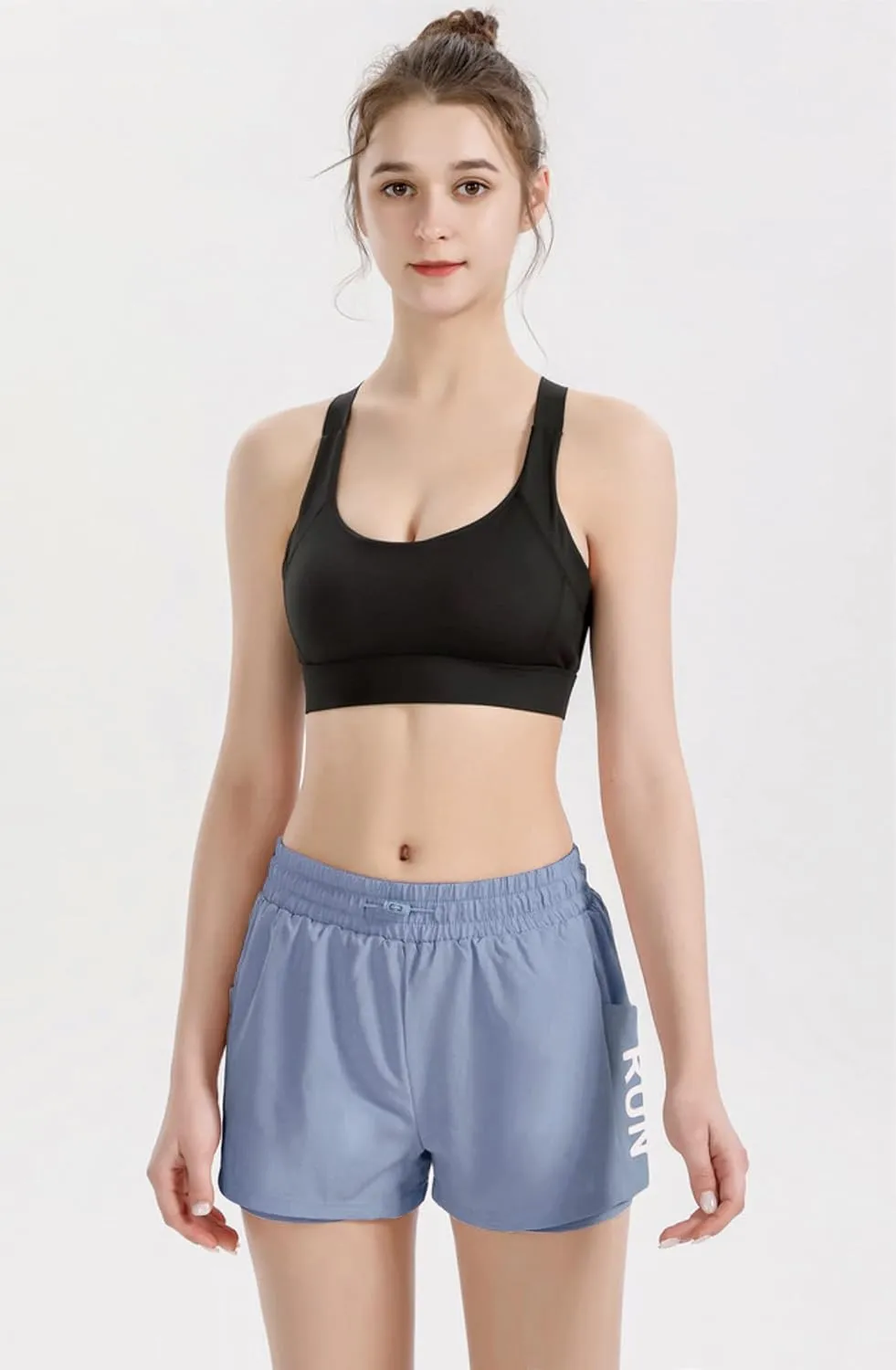 ALWAYS High Waisted Women's Shorts - Inner Layer Quick Dry Athletic Running Shorts