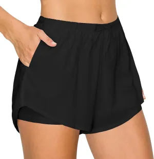 ALWAYS High Waisted Women's Shorts - Inner Layer Quick Dry Athletic Running Shorts