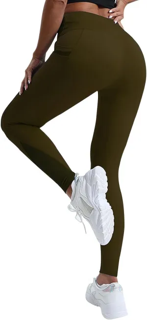 Athletic Pants Women, Legging with Pockets for Women,Leggins Tummy Control Butt Lift,Comfy Pants for Women