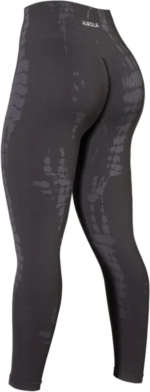 AUROLA Serpent Snake Seamless Scrunch Workout Leggings for Women,Girls Squat Proof Ribbed Thick Active Gym Pants