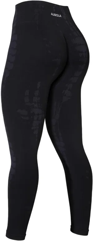 AUROLA Serpent Snake Seamless Scrunch Workout Leggings for Women,Girls Squat Proof Ribbed Thick Active Gym Pants