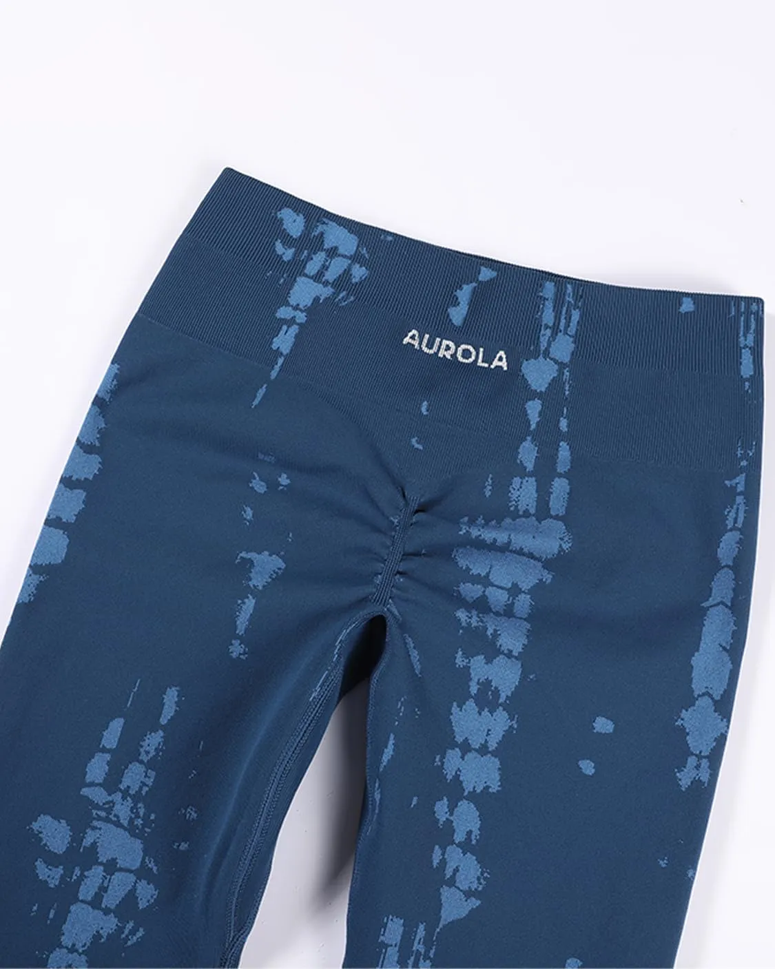 AUROLA Serpent Snake Seamless Scrunch Workout Leggings for Women,Girls Squat Proof Ribbed Thick Active Gym Pants