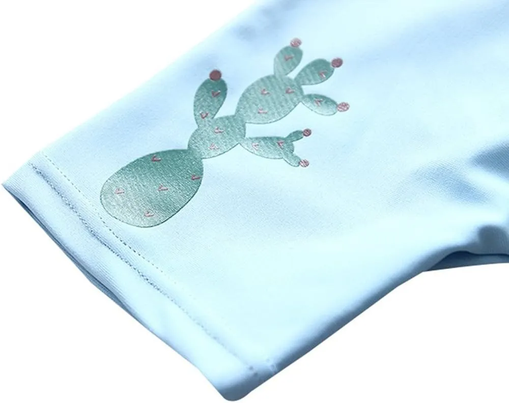 Baby Toddler Boys Two Pieces Swimsuit Set Swimwear Dinosaur Bathing Suit Rash Guards with Hat UPF 50 