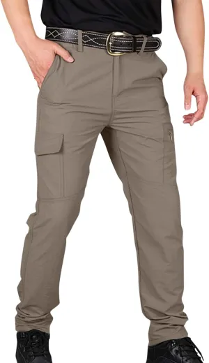 Baggy Pants Men Y2K Tactic Hiking Water Resistant Ripstop Mencomfy Cargo Pants Multi Pockets Lightweight Trousers