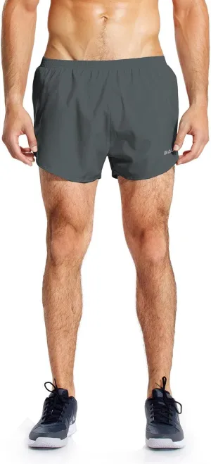 baleaf Men's 3” Running Shorts Gym Quick Dry Athletic Workout Pocket Lightweight Brief