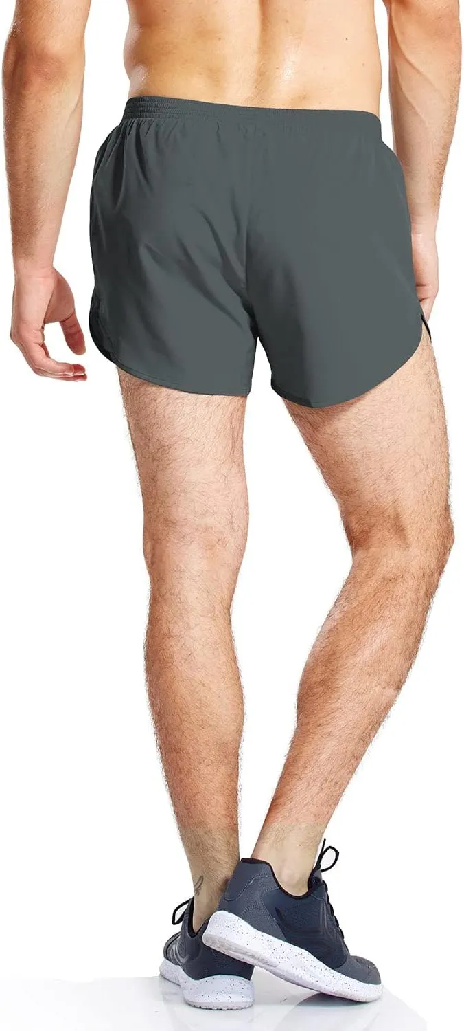 baleaf Men's 3” Running Shorts Gym Quick Dry Athletic Workout Pocket Lightweight Brief