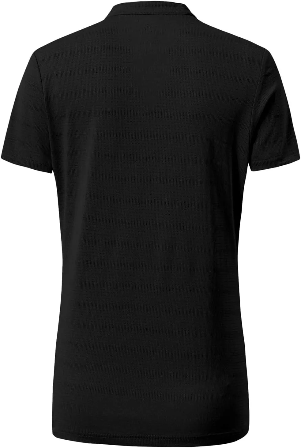 BASUDAM Women's Golf Polo Shirts V-Neck Short Sleeve Collarless Tennis Running T-Shirts Quick Dry