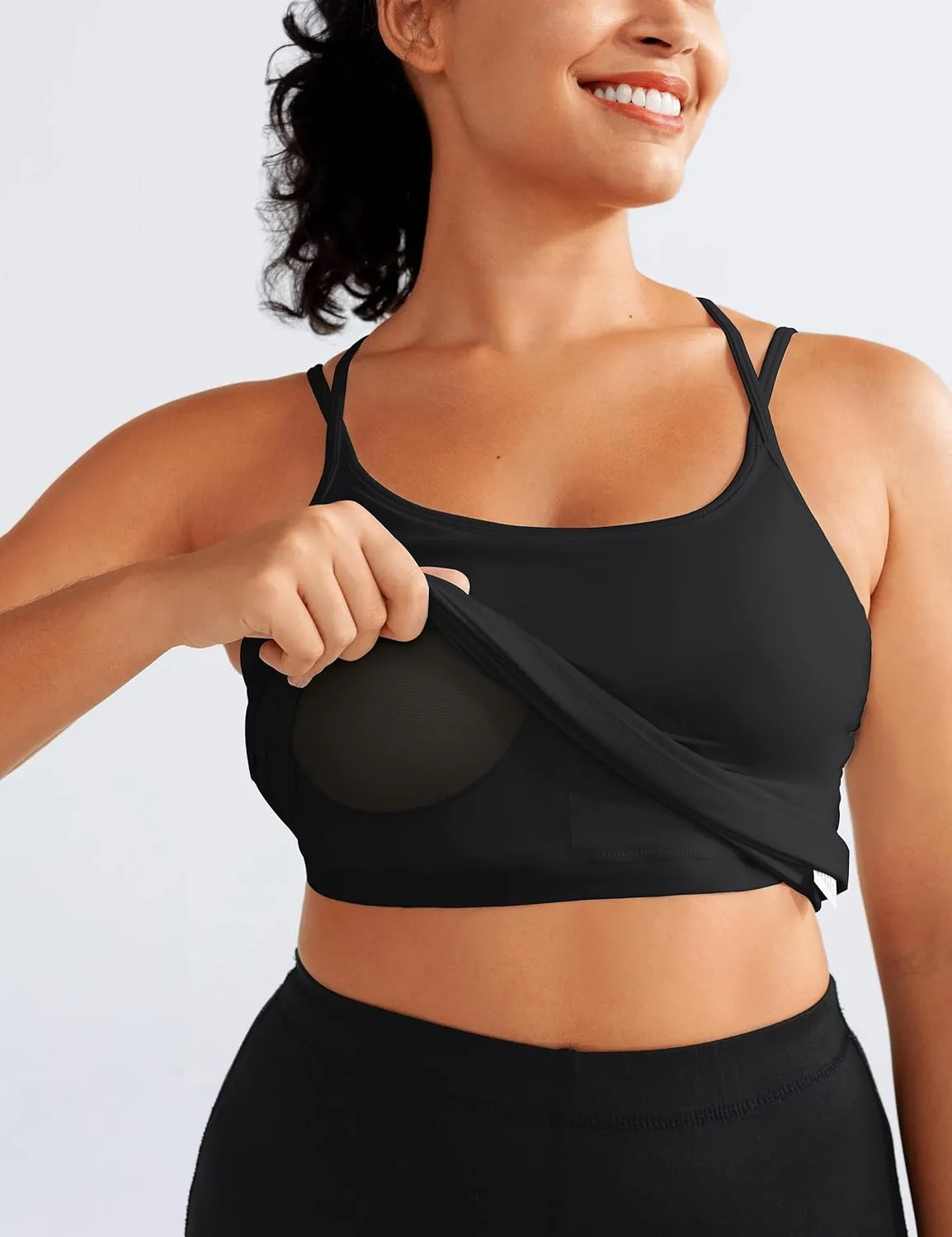 BEGOING Women’s Tank Top with Built in Shelf Bra Workout Tops Athletic Racerback Yoga Straps Sleeveless Camisole Tops