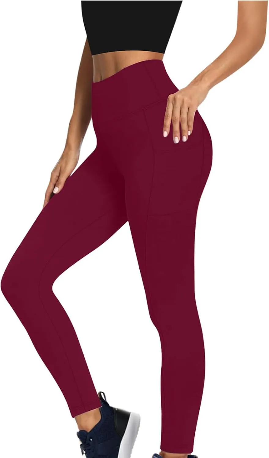 Bell Bottom Leggings for Women, Flair Leggings for Women with Pockets,Active Wear Pants for Woman
