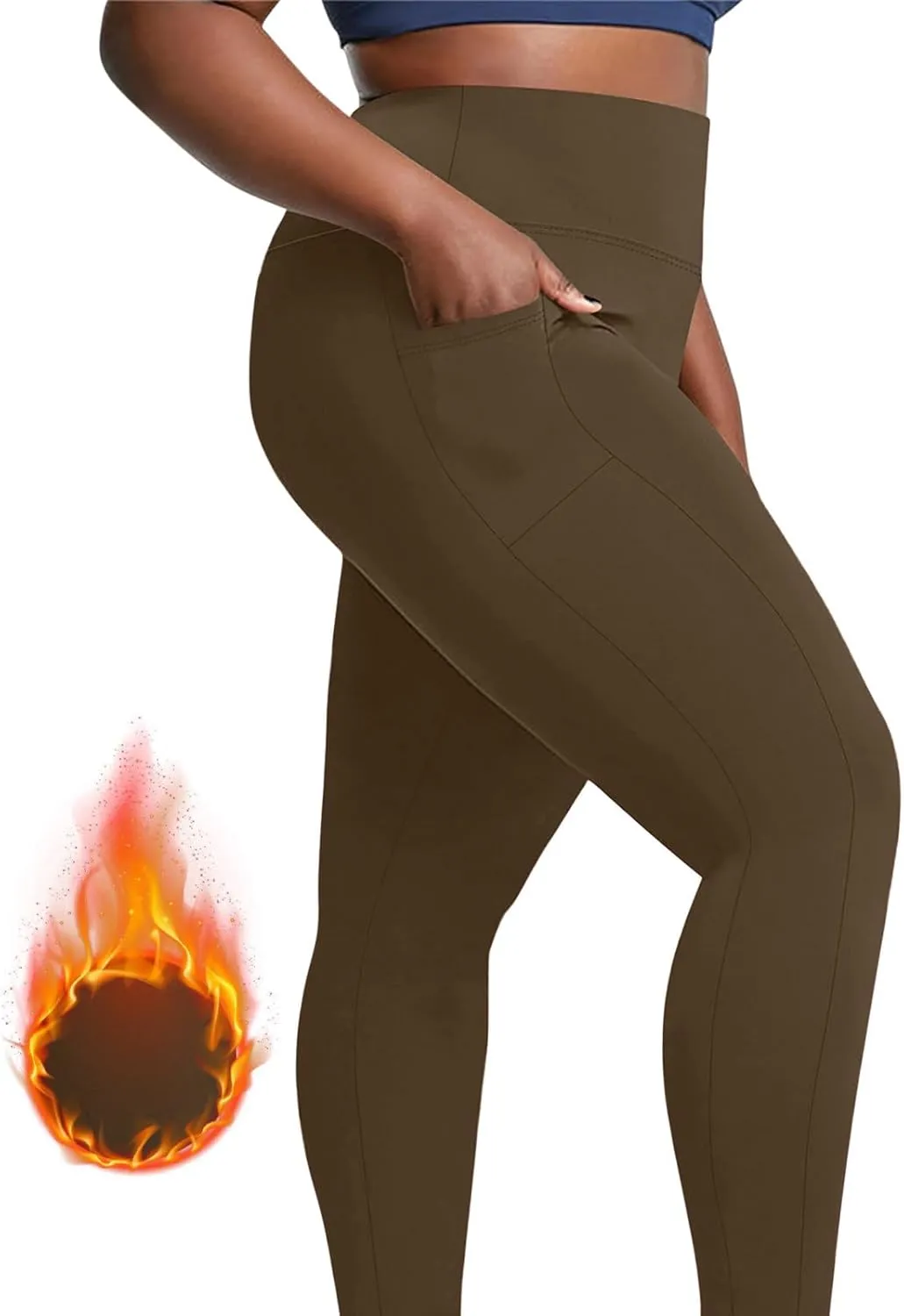Bell Bottom Leggings for Women, Flair Leggings for Women with Pockets,Active Wear Pants for Woman