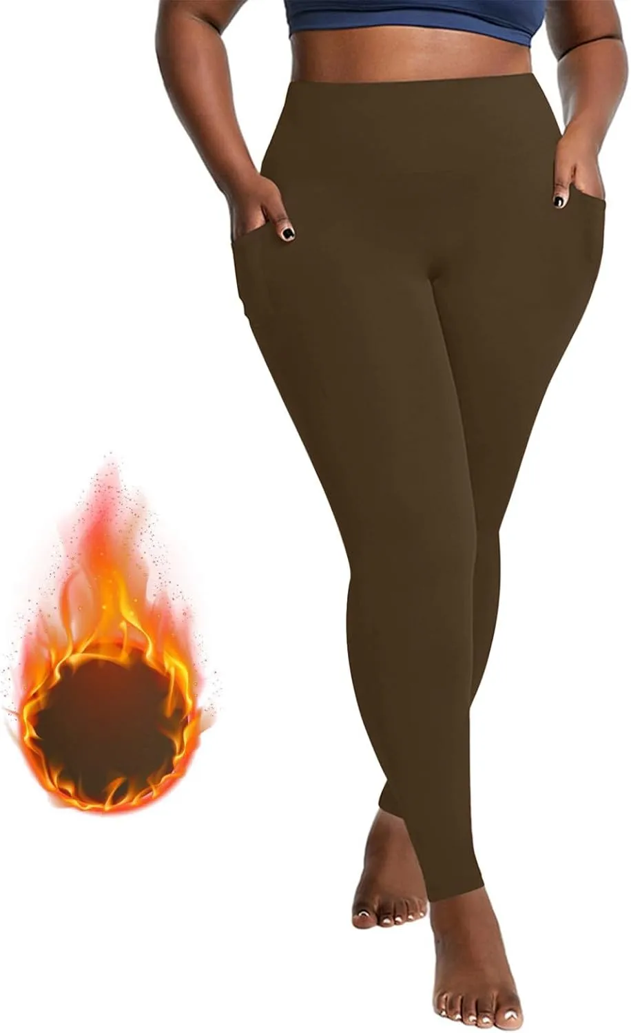 Bell Bottom Leggings for Women, Flair Leggings for Women with Pockets,Active Wear Pants for Woman