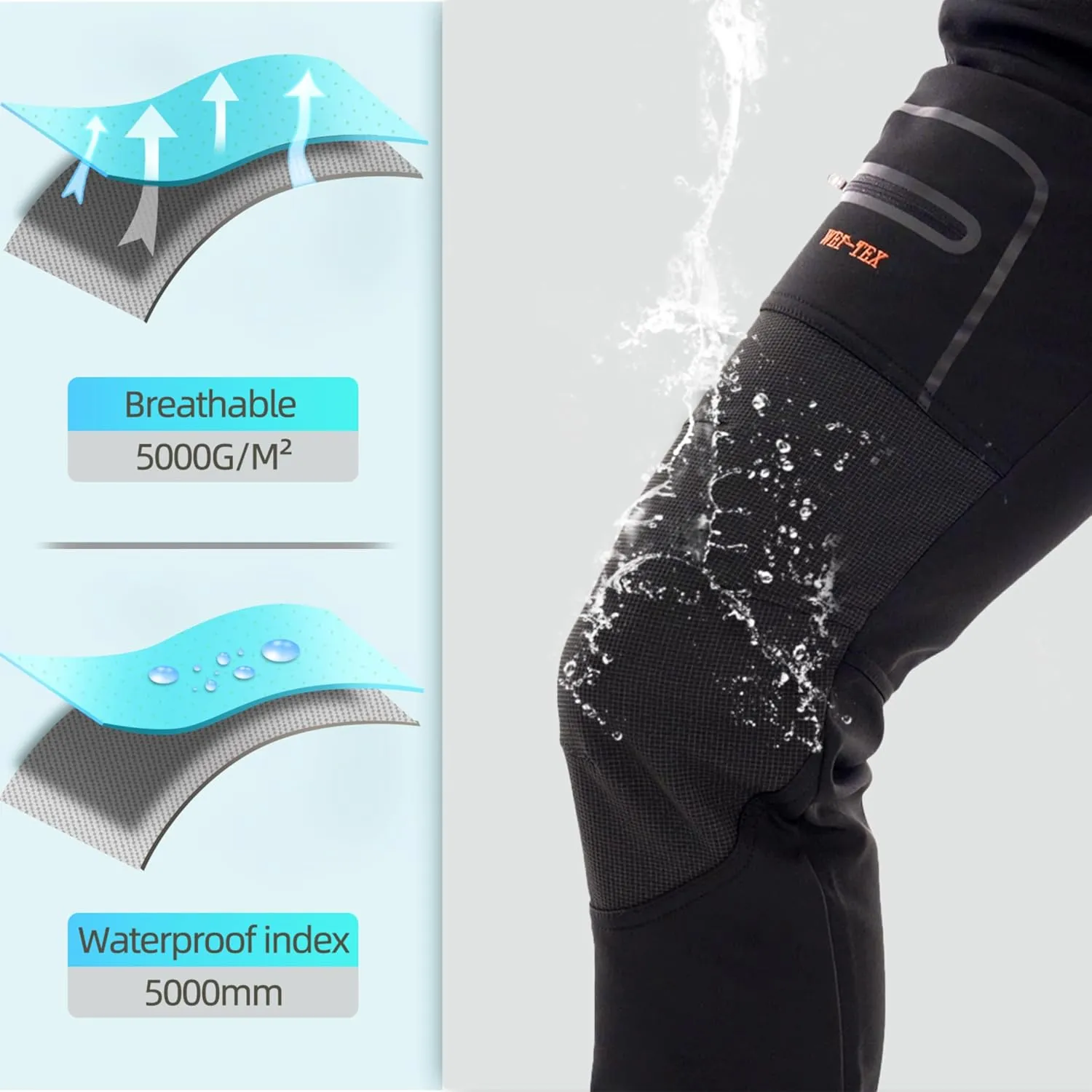 BenBoy Women's Outdoor Waterproof Windproof Fleece Slim Cargo Snow Ski Hiking Pants