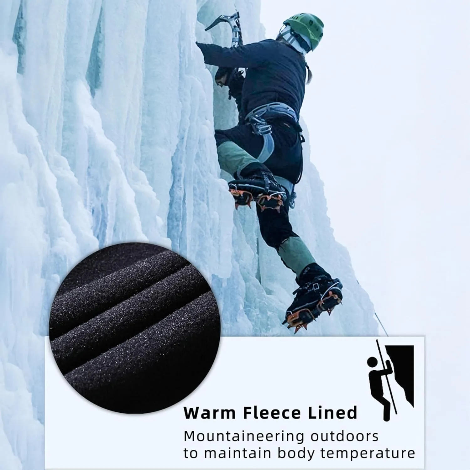 BenBoy Women's Outdoor Waterproof Windproof Fleece Slim Cargo Snow Ski Hiking Pants