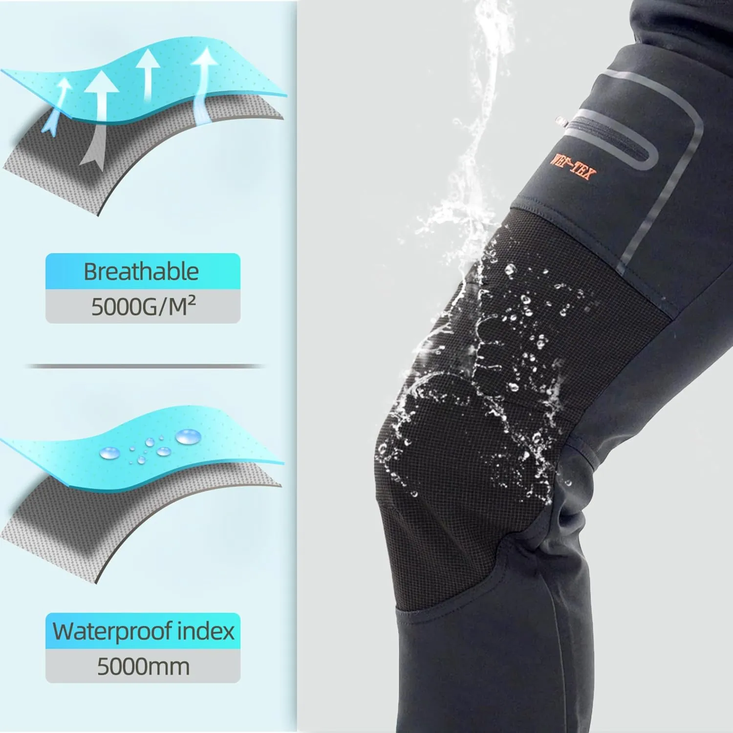 BenBoy Women's Outdoor Waterproof Windproof Fleece Slim Cargo Snow Ski Hiking Pants