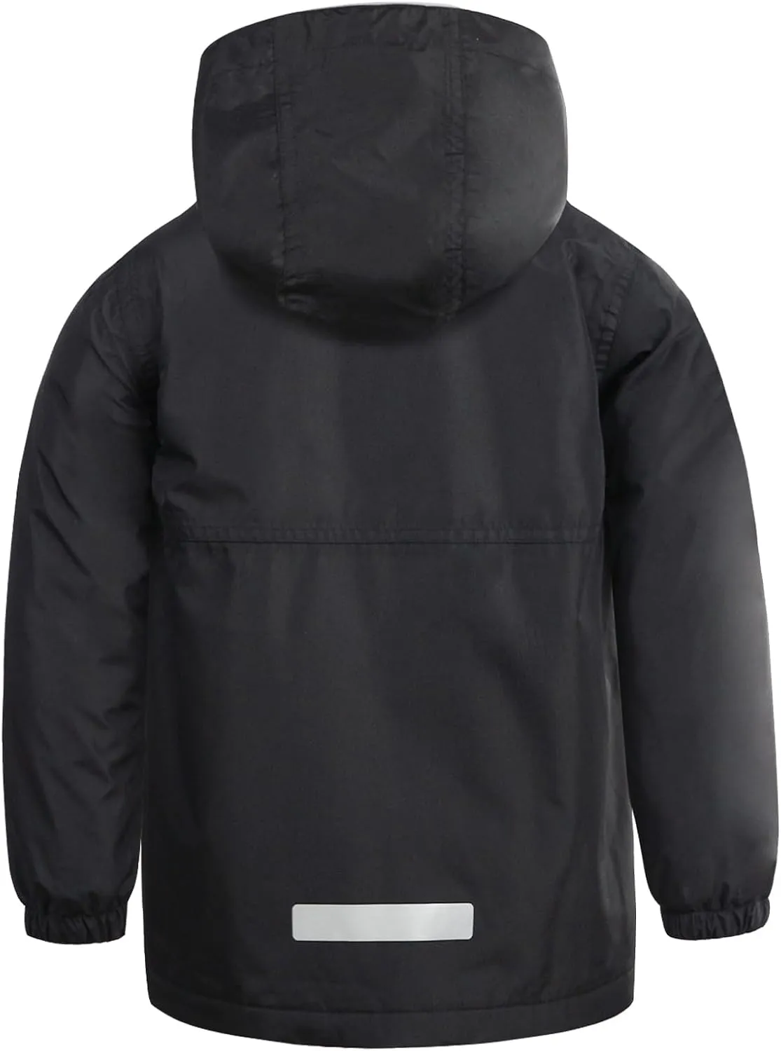 Boys Girls Kids Softshell Jacket With Hood Lightweight Waterproof Warm Raincoats Fleece Lined Windbreakers for Kids