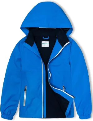 Boys Girls Kids Softshell Jacket With Hood Lightweight Waterproof Warm Raincoats Fleece Lined Windbreakers for Kids