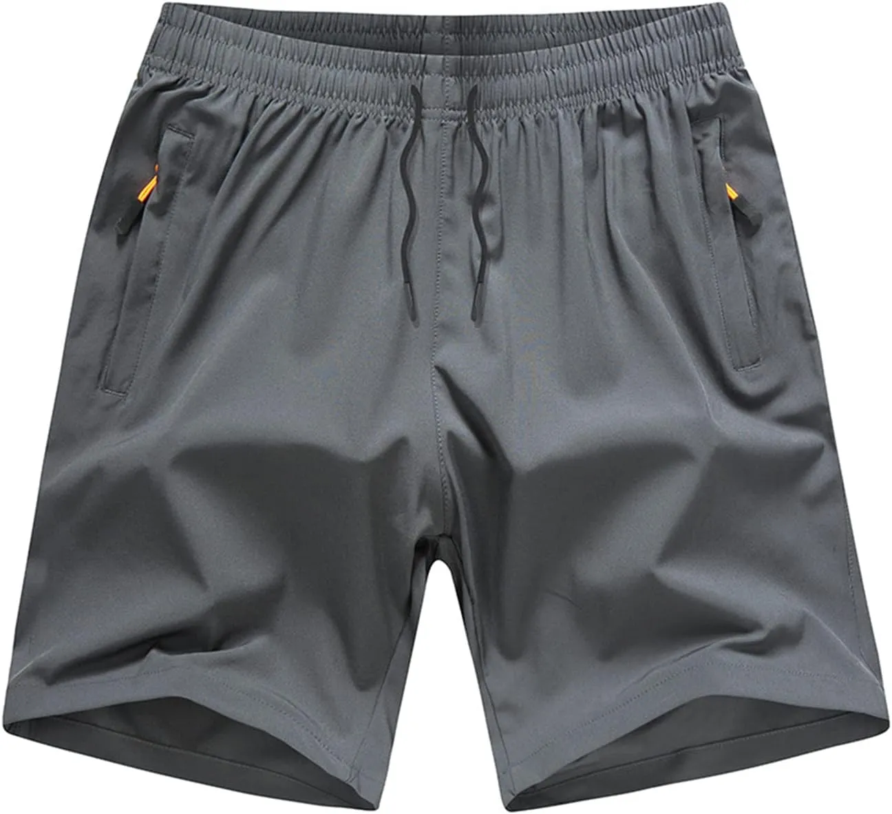 Boys' Loose Fit Athletic Shorts with Zipper Pockets Quick Dry Running Shorts