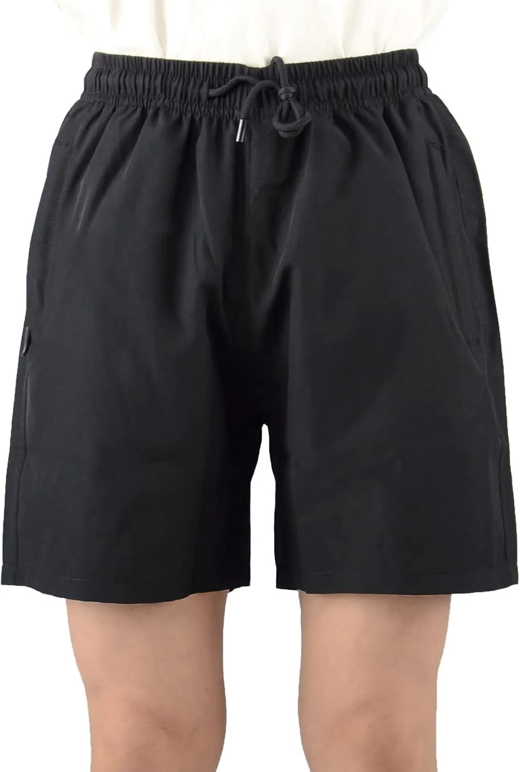 Boys' Loose Fit Athletic Shorts with Zipper Pockets Quick Dry Running Shorts