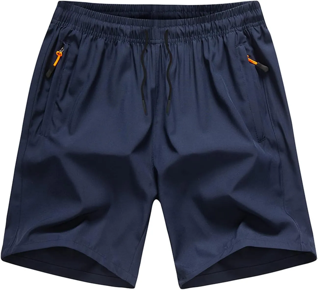 Boys' Loose Fit Athletic Shorts with Zipper Pockets Quick Dry Running Shorts