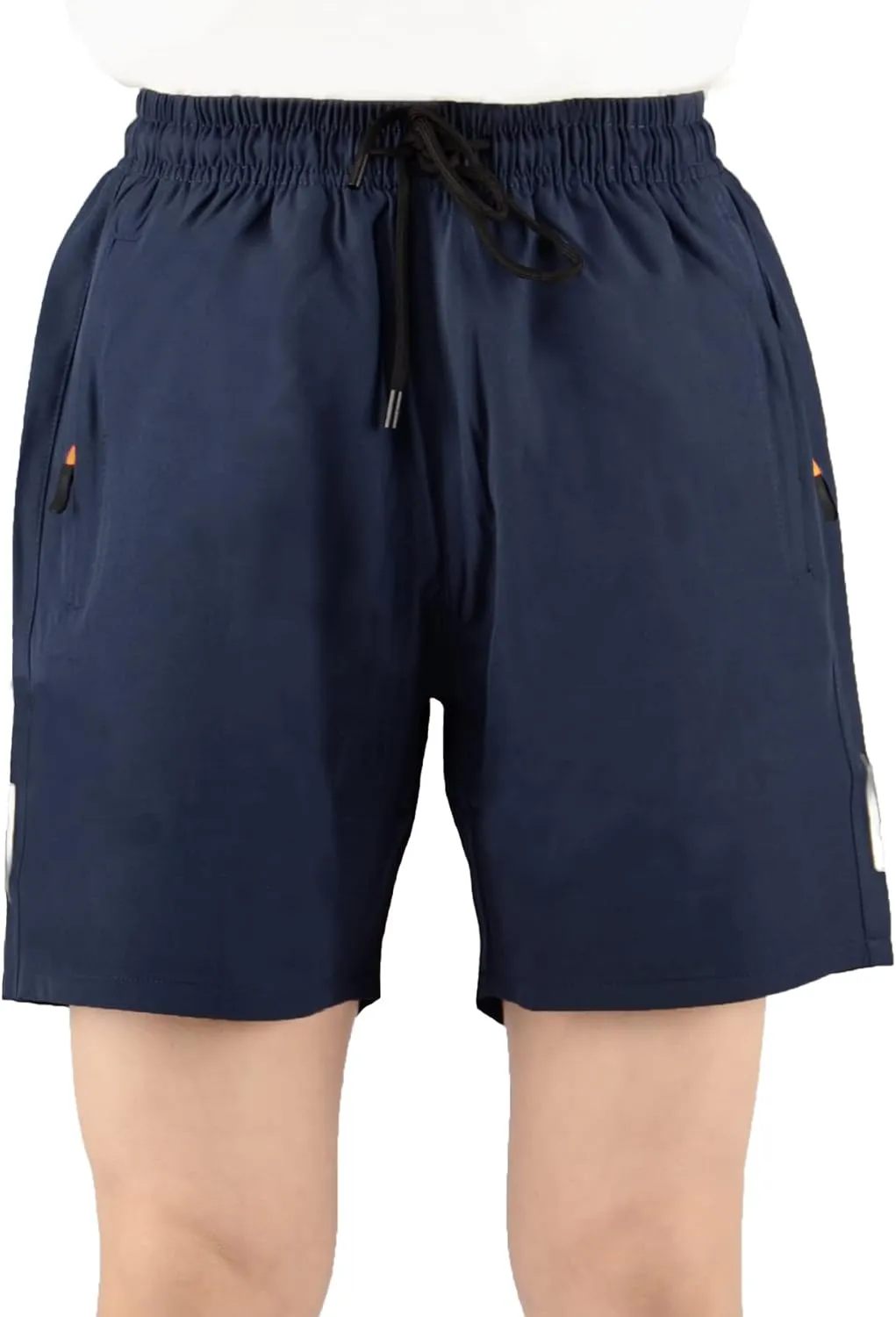 Boys' Loose Fit Athletic Shorts with Zipper Pockets Quick Dry Running Shorts