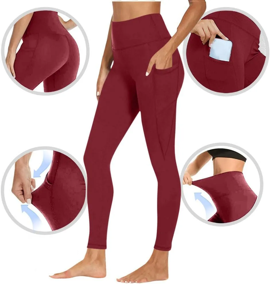 Butt Lift Leggings with Pockets, Tummy Control Pants for Women,Active Wear Pants for Woman,Stretchy Pants