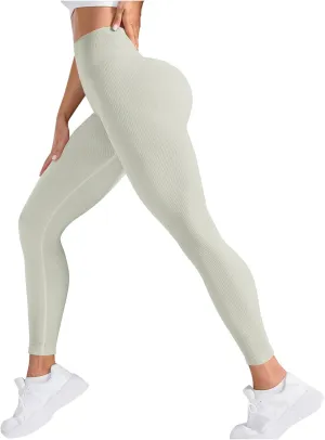 Butt Lifting Leggings for Women Tummy Control Seamless Leggings Booty High Waisted Workout Yoga Fitness Pants