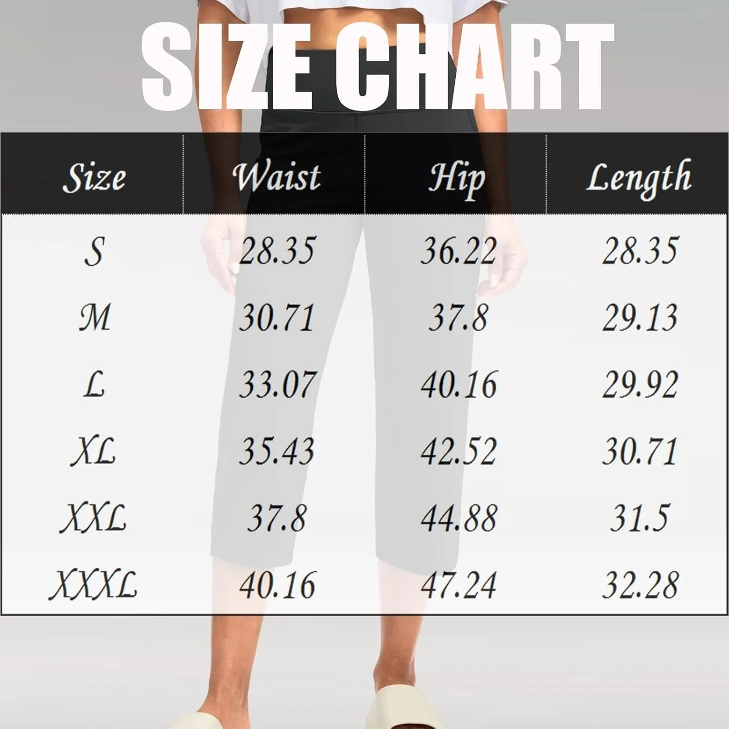 Capri Pants for Women Bootcut High Waist Leggings Crop Athletic Exercise Workout Yoga Pants Tummy Control Capris Straight Leg