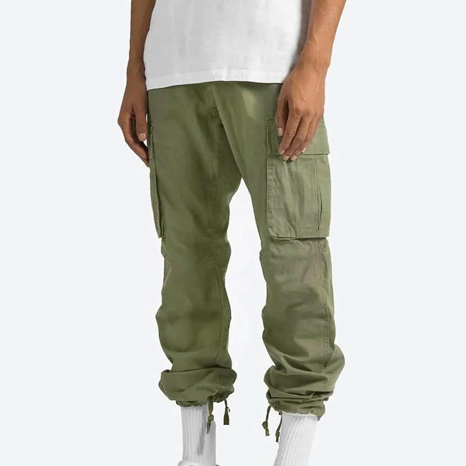 Cargo Pants for Men Baggy Relaxed Fit Causal Work Trousers Outdoor Hiking Cargo Sweatpants Pockets Athletic Joggers