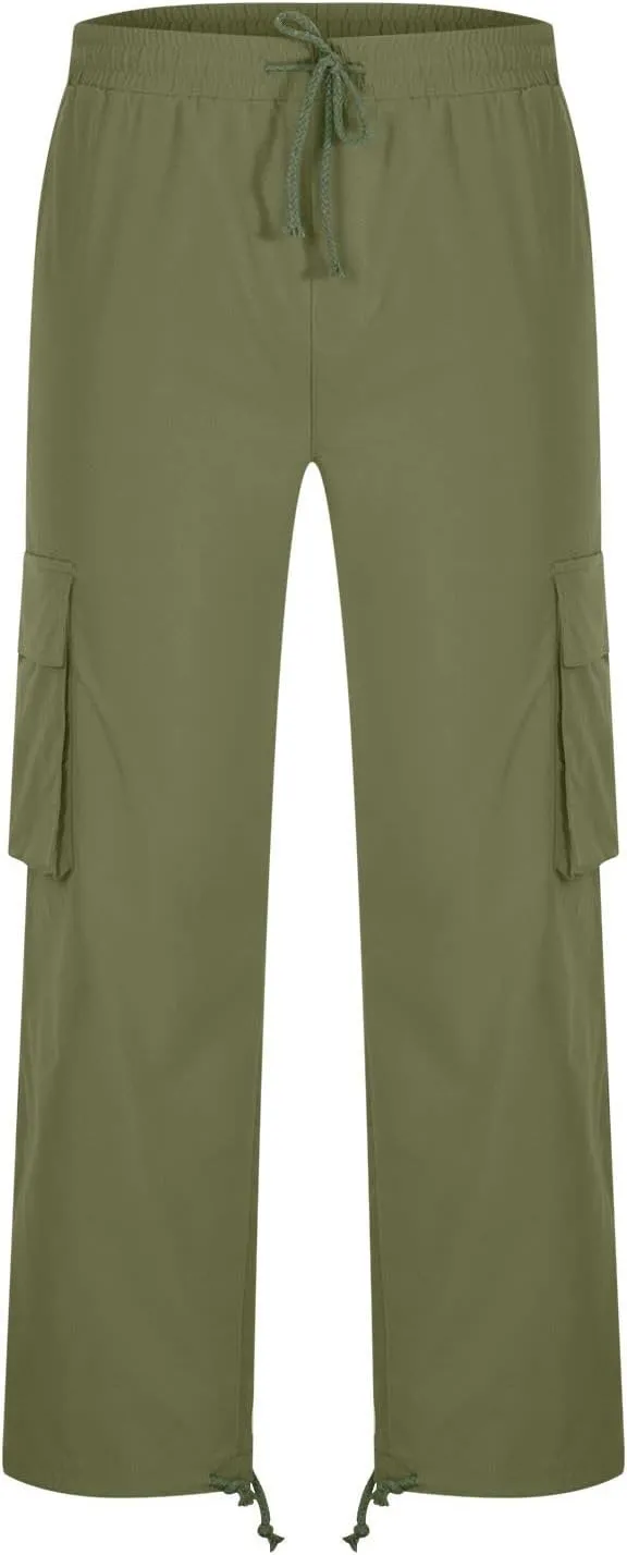 Cargo Pants for Men Baggy Relaxed Fit Causal Work Trousers Outdoor Hiking Cargo Sweatpants Pockets Athletic Joggers