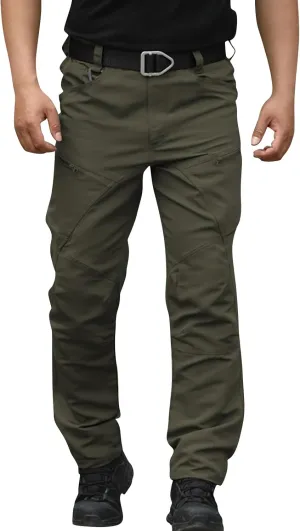 Cargo Pants for Men, Tactic Pants for Men Work Hiking Water Resistant Ripstop Flex Lightweight Outdoor Trousers